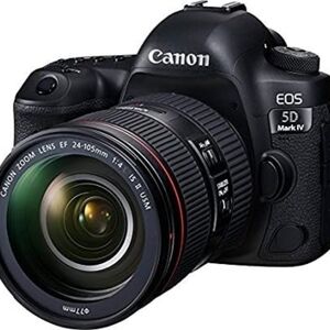 A canon eosinophil 5Dmark IV DLSR camera with EF24-105mm f/L ISii USM lens kit